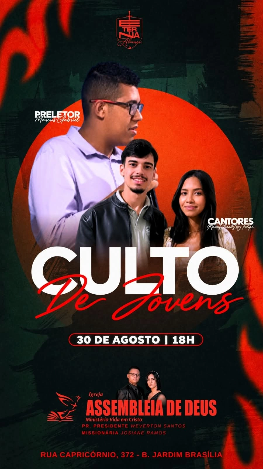 Culto de Jovens Assembleia de Deus Vida em Cristo - ADVC
