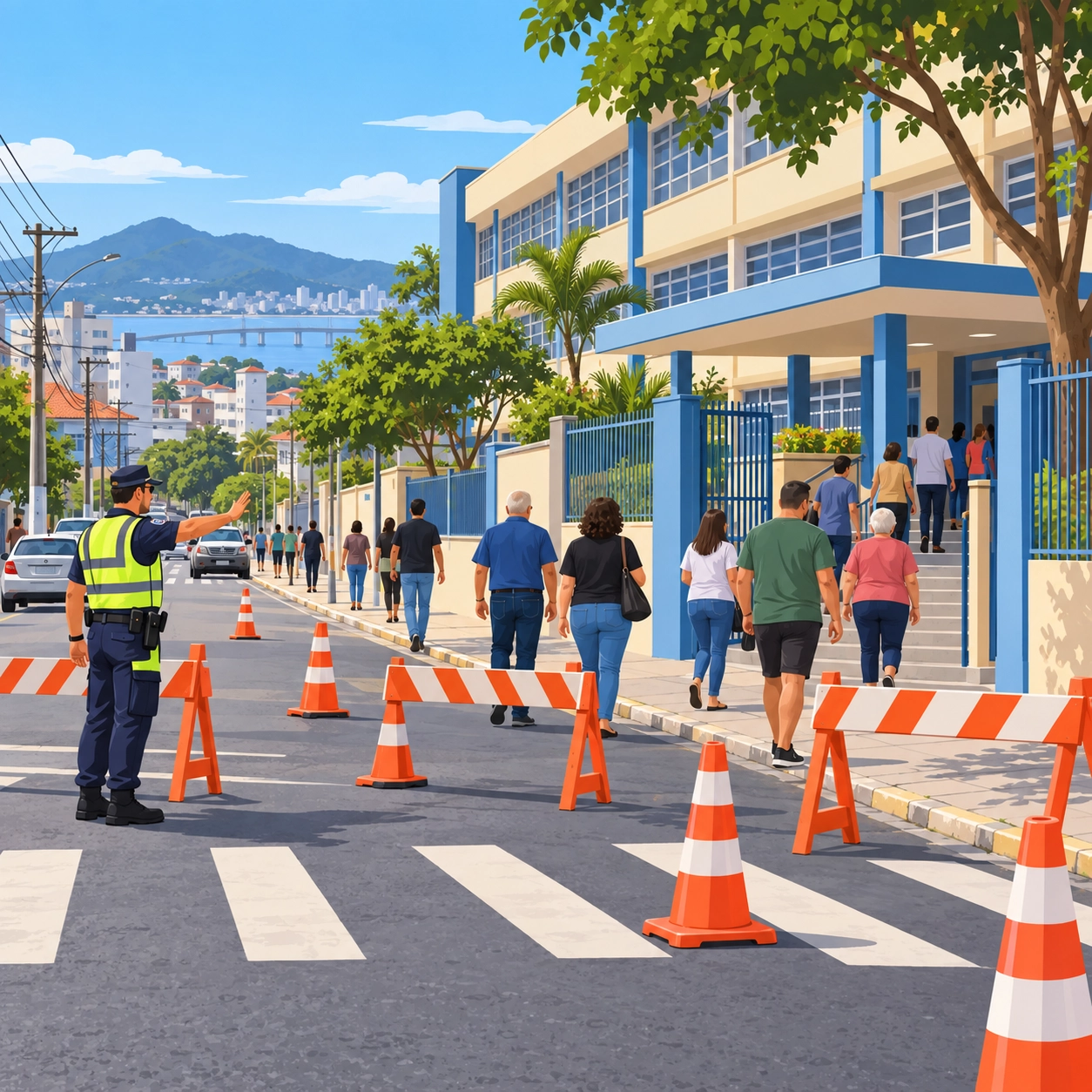 Rua será interditada em São José neste domingo por votação de quase 10 mil eleitores
