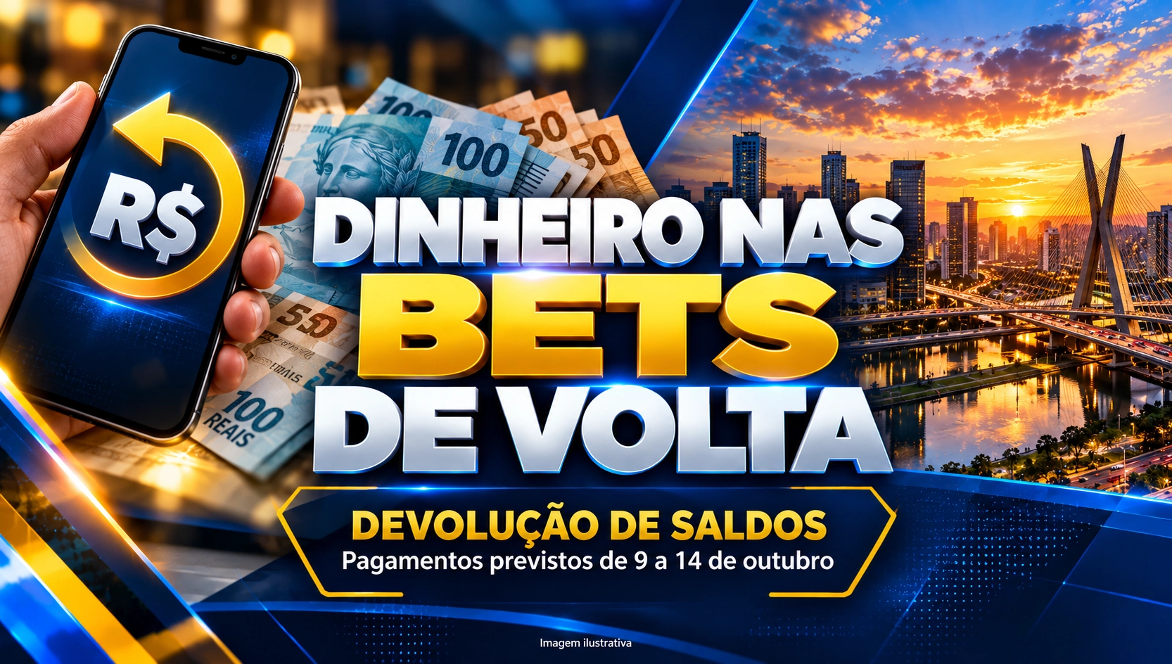 Dinheiro nas bets: devolução de saldos começa nesta sexta-feira