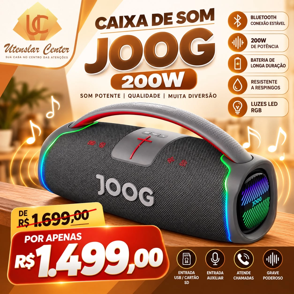 Caixa joog em Promoção