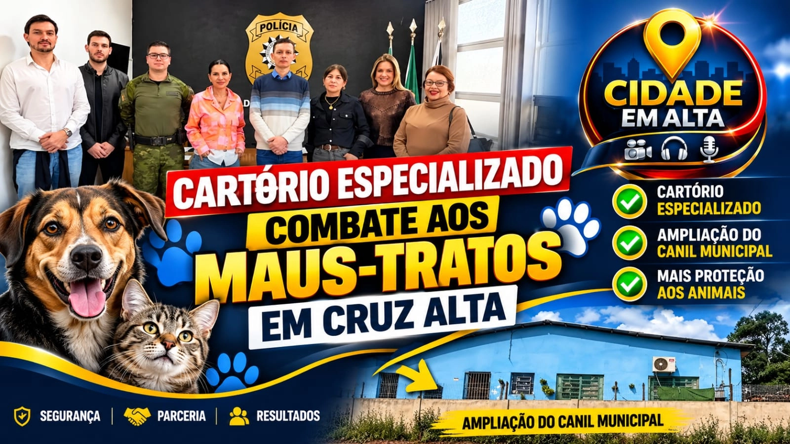 CRUZ ALTA AVANÇA NO COMBATE AOS MAUS-TRATOS E ANUNCIA AMPLIAÇÃO DO CANIL MUNICIPAL