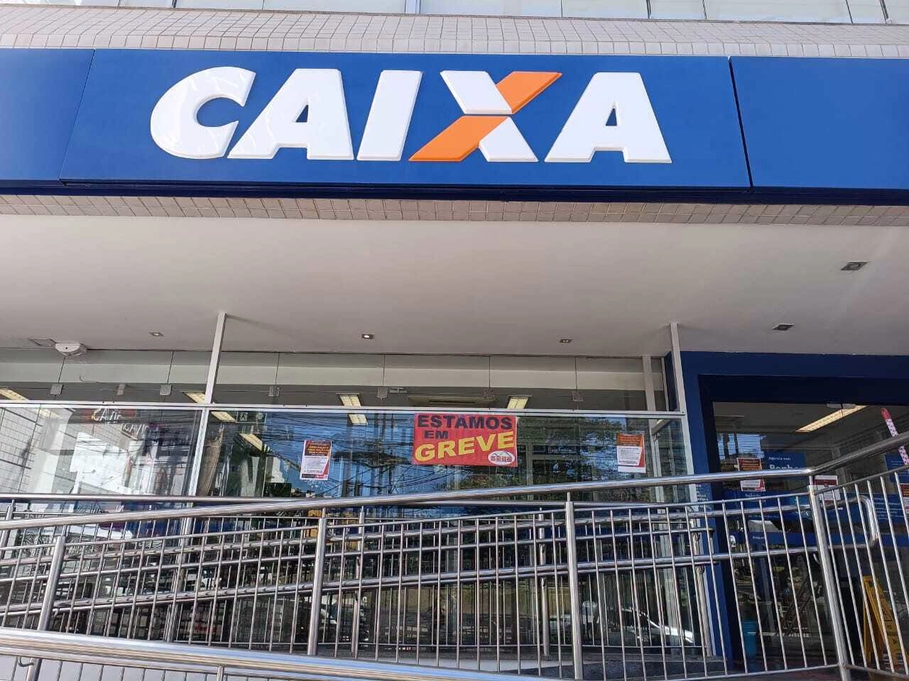 Agência da Caixa Econômica em Manhuaçu adere à paralisação nacional