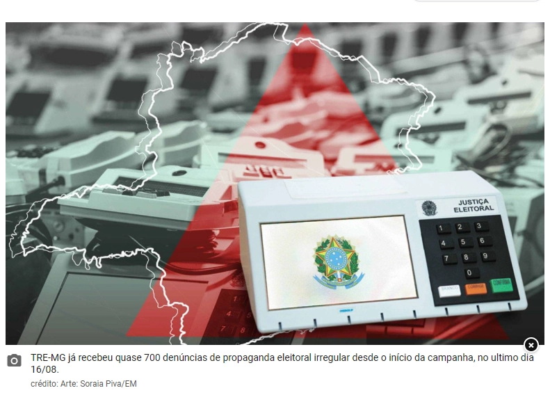 Eleições 2026: TRE-MG já recebeu quase 700 denúncias de propaganda irregular