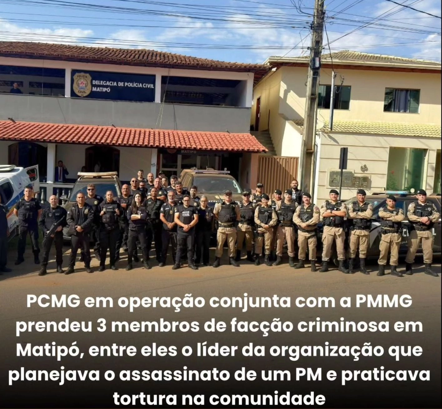Operação prende três suspeitos de integrar organização criminosa em Matipó