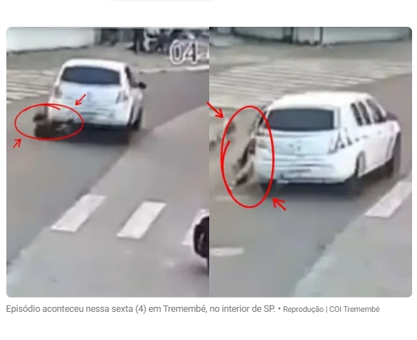 Motorista de app rouba troco de passageira e arrasta adolescente pelas ruas; veja vídeo