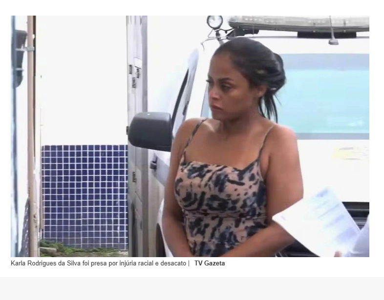 Turista de Manhuaçu é presa por injúria racial e desacato contra aluno-soldado da PM em Vila Velha