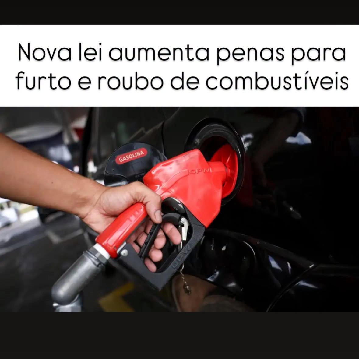 Nova lei aumenta penas para furto e roubo de combustíveis