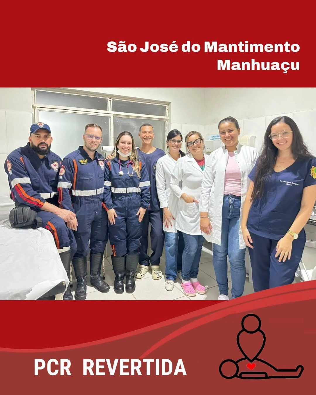 Equipes da UBS e do SAMU reanimam paciente após parada cardíaca em São José do Mantimento