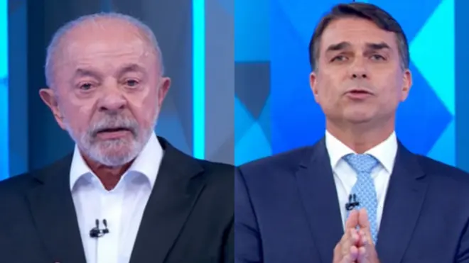 Debate na Globo: Lula e Flávio Bolsonaro elevam o tom e trocam provocações ao vivo