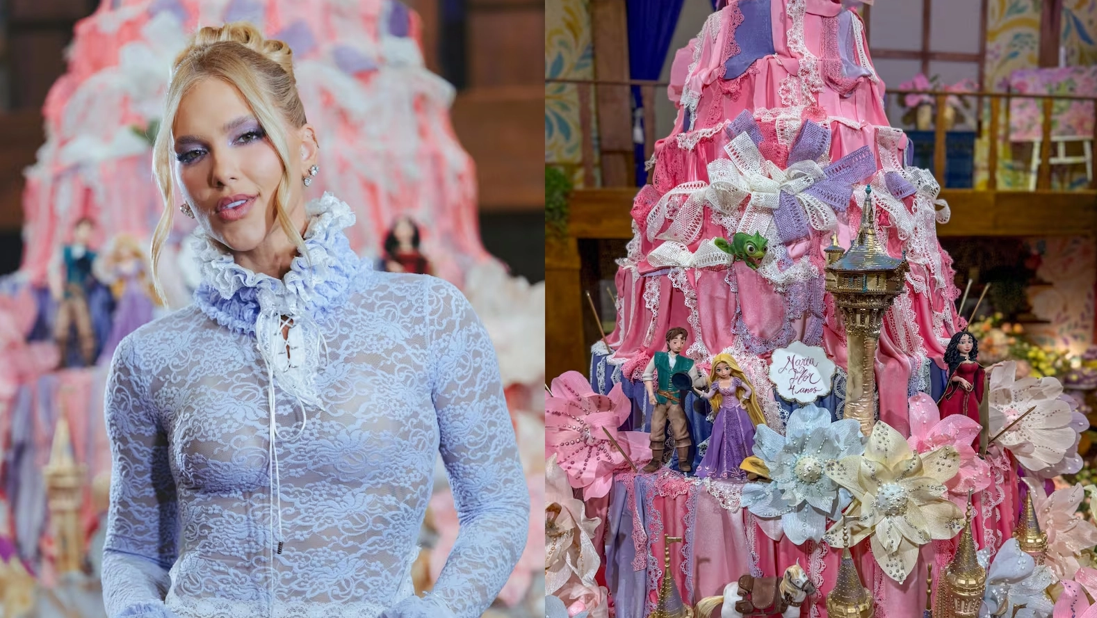 Bolo de R$ 250 mil da festa da filha de Virginia é detonado: ‘Parece calcinhas no varal’ e Leonardo falta de novo na festa da neta