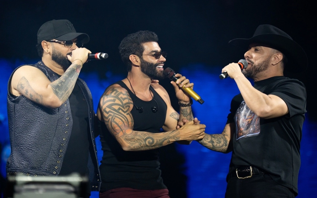 Gusttavo Lima anuncia parceria com a dupla Diego & Victor Hugo