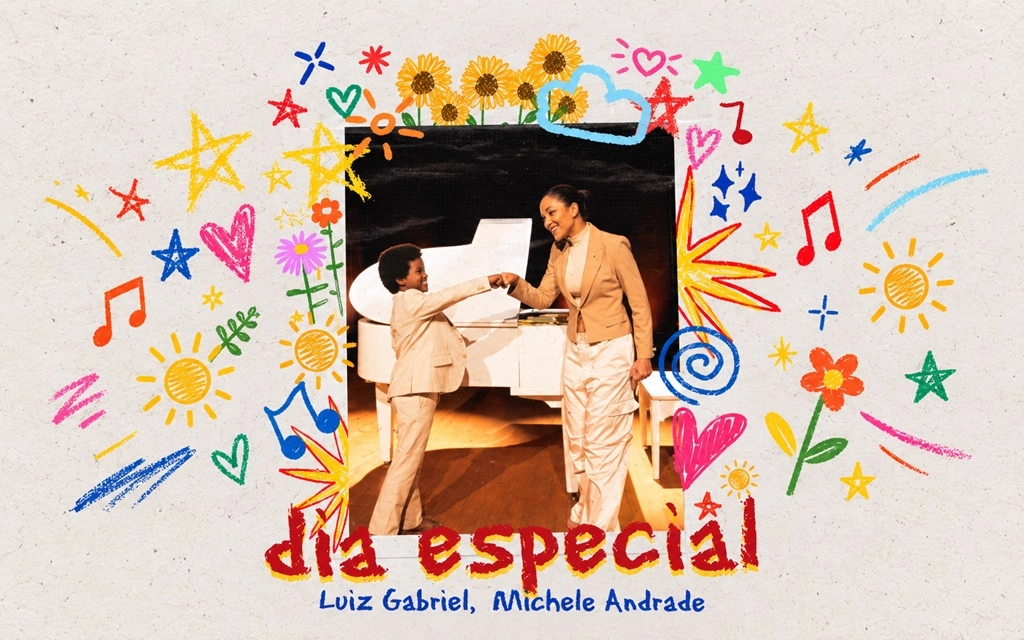 Michele Andrade grava “Dia Especial” com Luiz Gabriel, cantor mirim que viralizou nas redes sociais